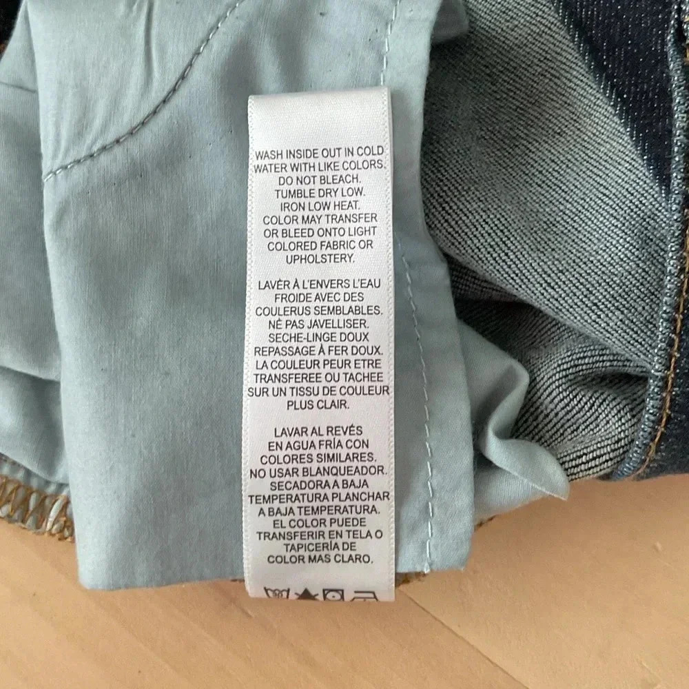 Frame Le Garçon Crop Covant Dark Wash Boyfriend Jeans 33 - Picture 6 of 10